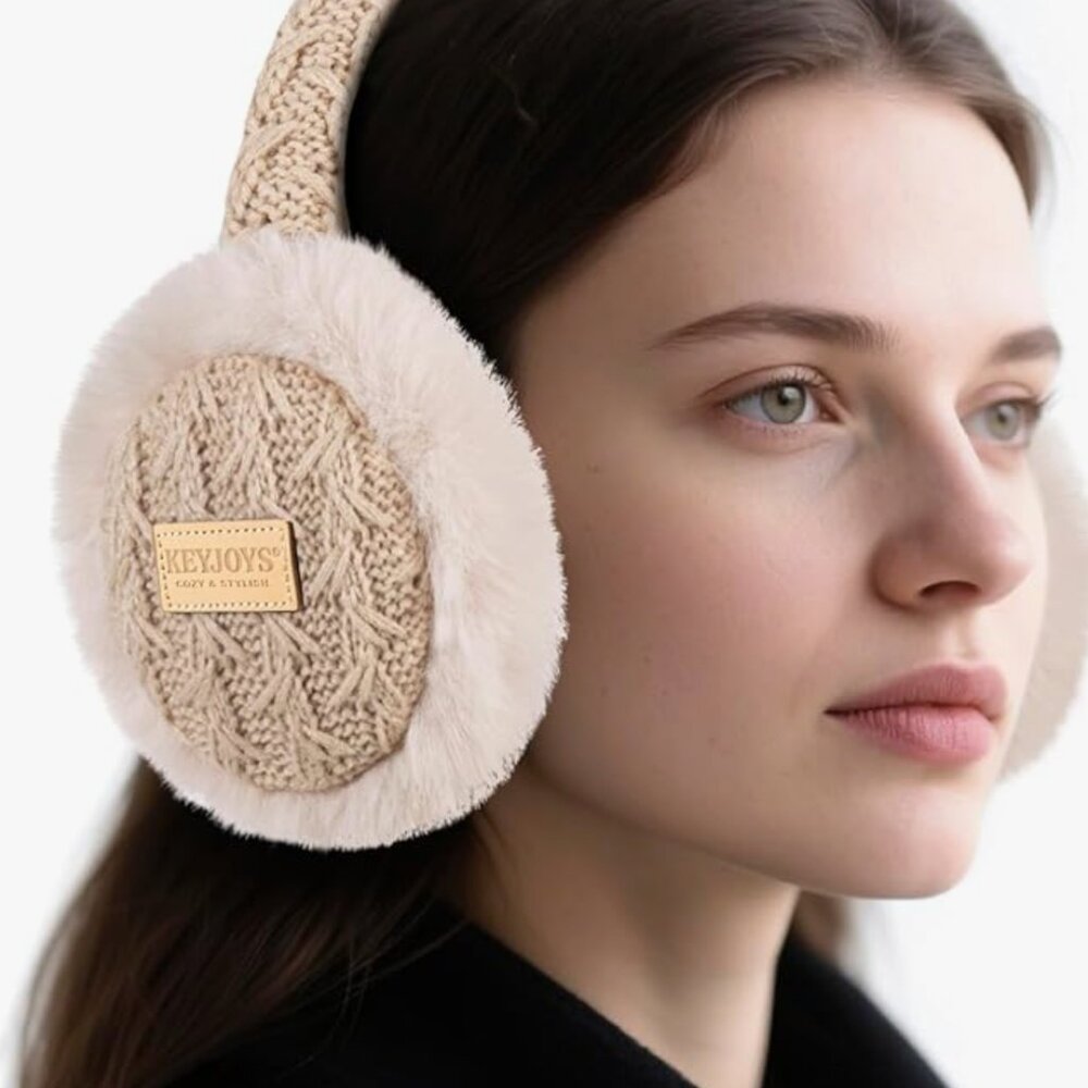 Adjustable Fluffy Folding Earmuffs - image 1